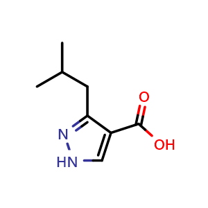 3-(2-methylpropyl)-1H-pyrazole-4-carboxylic acid