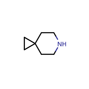 Chemical structure of 6-azaspiro[2.5]octane , CAS 872-64-0, AChemBlock S73615