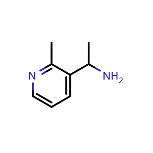 Chemical structure of 1-(2-methyl-3-pyridyl)ethanamine , CAS 870063-67-5, AChemBlock S73639