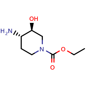 trans-4-amino-3-hydoxy-1-piperidinecarboxylic acid ethyl ester