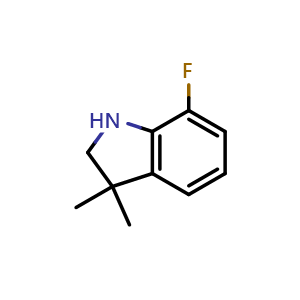 7-fluoro-3,3-dimethylindoline