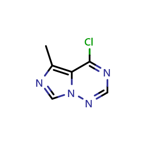 Chemical structure of 4-chloro-5-methylimidazo[4,3-f][1,2,4]triazine , CAS 865444-79-7, AChemBlock S73676
