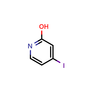 Chemical structure of 4-iodopyridin-2-ol , CAS 858839-90-4, AChemBlock S73738