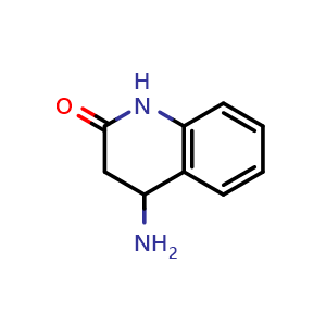 Chemical structure of 4-amino-3,4-dihydroquinolin-2(1H)-one , CAS 858783-30-9, AChemBlock S73739