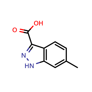 Chemical structure of 6-methyl-1H-indazole-3-carboxylic acid , CAS 858227-12-0, AChemBlock S73741