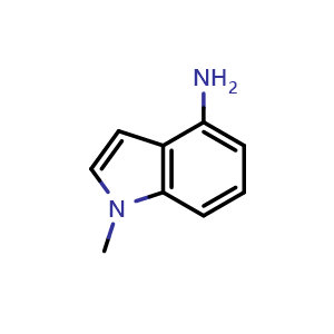 Chemical structure of 1-methyl-1H-indol-4-amine , CAS 85696-95-3, AChemBlock S73751