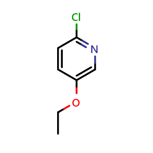 Chemical structure of 2-chloro-5-ethoxypyridine , CAS 856851-48-4, AChemBlock S73754