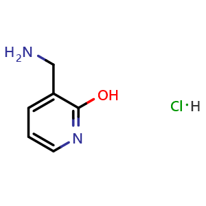 Chemical structure of 3-(aminomethyl)pyridin-2-ol hydrochloride , CAS 85468-38-8, AChemBlock S73777
