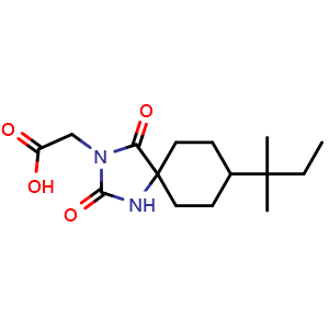 2-[8-(2-methylbutan-2-yl)-2,4-dioxo-1,3-diazaspiro[4.5]decan-3-yl]acetic acid