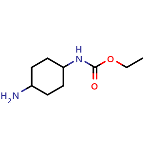 Chemical structure of ethyl N-(4-aminocyclohexyl)carbamate , CAS 850787-22-3, AChemBlock S73814