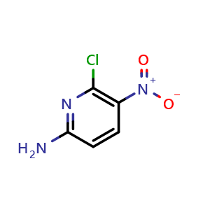 Chemical structure of 6-chloro-5-nitropyridin-2-amine , CAS 84487-03-6, AChemBlock S73881