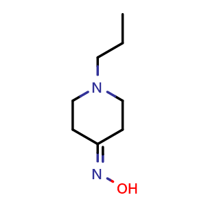 Chemical structure of N-(1-propylpiperidin-4-ylidene)hydroxylamine , CAS 832737-39-0, AChemBlock S73930