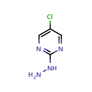 Chemical structure of 5-chloro-2-hydrazinylpyrimidine , CAS 823-90-5, AChemBlock S73946
