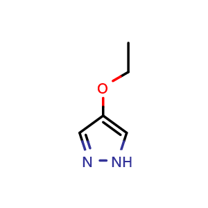 Chemical structure of 4-ethoxy-1H-pyrazole , CAS 81437-10-7, AChemBlock S73980