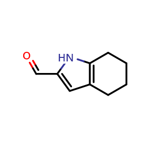 Chemical structure of 4,5,6,7-tetrahydro-1H-indole-2-carbaldehyde , CAS 80744-01-0, AChemBlock S73999