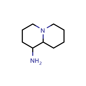 Chemical structure of octahydro-1H-quinolizin-1-amine , CAS 80220-52-6, AChemBlock S74017