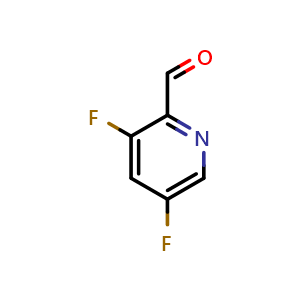 Chemical structure of 3,5-difluoropyridine-2-carbaldehyde , CAS 780801-58-3, AChemBlock S74094