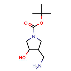 tert-butyl 3-(aminomethyl)-4-hydroxypyrrolidine-1-carboxylate