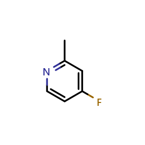 Chemical structure of 4-fluoro-2-methylpyridine , CAS 766-16-5, AChemBlock S74165