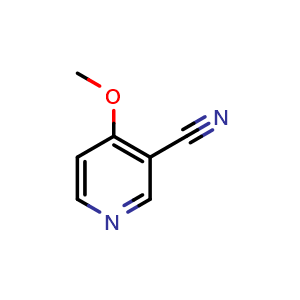Chemical structure of 4-methoxypyridine-3-carbonitrile , CAS 74133-20-3, AChemBlock S74281