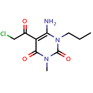 6-amino-5-(2-chloroacetyl)-3-methyl-1-propyl-1,2,3,4-tetrahydropyrimidine-2,4-dione