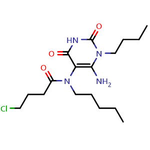 N-(6-amino-1-butyl-2,4-dioxo-1,2,3,4-tetrahydropyrimidin-5-yl)-4-chloro-N-pentylbutanamide