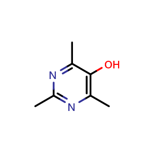 Chemical structure of trimethylpyrimidin-5-ol , CAS 71267-12-4, AChemBlock S74419