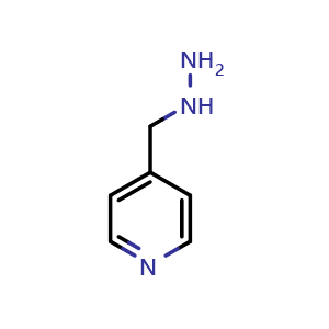 Chemical structure of 4-(hydrazinylmethyl)pyridine , CAS 7112-39-2, AChemBlock S74422