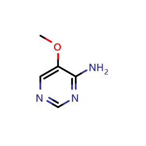 Chemical structure of 5-methoxypyrimidin-4-amine , CAS 695-86-3, AChemBlock S74484