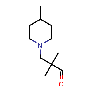 2,2-dimethyl-3-(4-methylpiperidin-1-yl)propanal