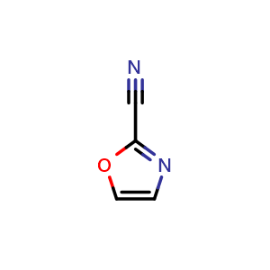 Chemical structure of 2-oxazolecarbonitrile , CAS 68776-60-3, AChemBlock S74520