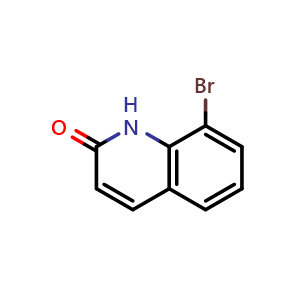 Chemical structure of 8-bromo-1,2-dihydroquinolin-2-one , CAS 67805-67-8, AChemBlock S74557