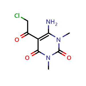 6-amino-5-(2-chloroacetyl)-1,3-dimethyl-1,2,3,4-tetrahydropyrimidine-2,4-dione