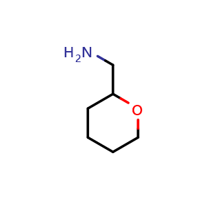 Chemical structure of oxan-2-ylmethanamine , CAS 6628-83-7, AChemBlock S74617