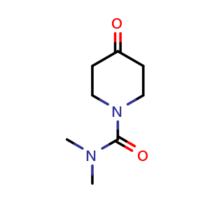 Chemical structure of N,N-dimethyl-4-oxopiperidine-1-carboxamide , CAS 648895-43-6, AChemBlock S74673