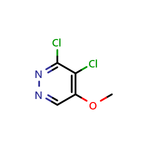 Chemical structure of 3,4-dichloro-5-methoxy-pyridazine , CAS 63910-32-7, AChemBlock S74702
