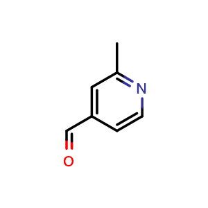 Chemical structure of 2-methylpyridine-4-carbaldehyde , CAS 63875-01-4, AChemBlock S74704