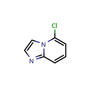 Chemical structure of 5-chloroimidazo[1,2-a]pyridine , CAS 63111-79-5, AChemBlock S74733