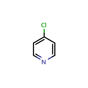 Chemical structure of 4-chloropyridine , CAS 626-61-9, AChemBlock S74752