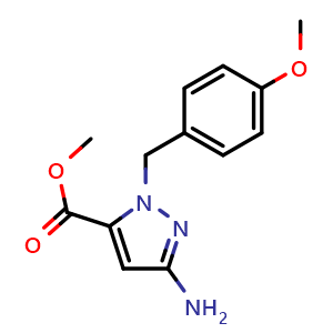 methyl 3-amino-1-[(4-methoxyphenyl)methyl]-1H-pyrazole-5-carboxylate