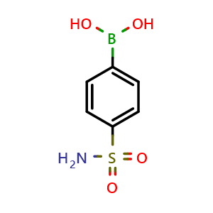 Chemical structure of (4-sulfamoylphenyl)boronic acid , CAS 613660-87-0, AChemBlock S74816