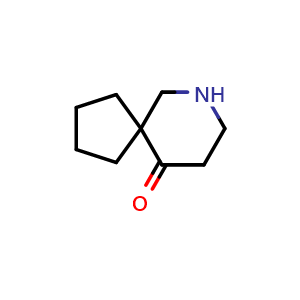 Chemical structure of 7-azaspiro[4.5]decan-10-one , CAS 604010-23-3, AChemBlock S74856