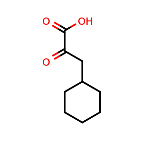 Chemical structure of 3-cyclohexyl-2-oxopropanoic acid , CAS 5962-91-4, AChemBlock S74893