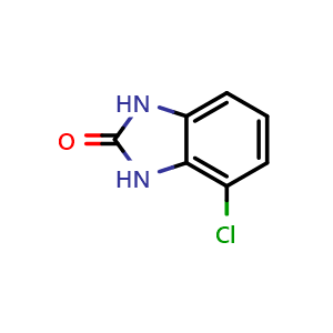 Chemical structure of 4-chloro-1,3-dihydrobenzimidazol-2-one , CAS 5918-97-8, AChemBlock S74906