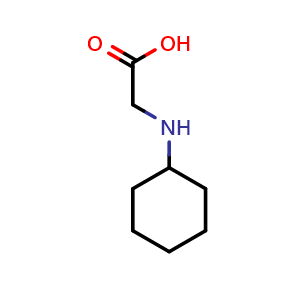Chemical structure of 2-(cyclohexylamino)acetic acid , CAS 58695-41-3, AChemBlock S74928