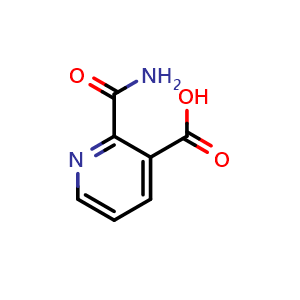 Chemical structure of 2-carbamoylpyridine-3-carboxylic acid , CAS 5860-70-8, AChemBlock S74931