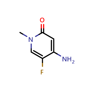 Chemical structure of 4-AMINO-5-FLUORO-1-METHYL-1,2-DIHYDROPYRIDIN-2-ONE , CAS 58381-10-5, AChemBlock S74940