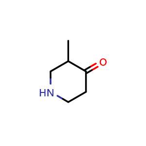 Chemical structure of 3-methylpiperidin-4-one , CAS 5773-58-0, AChemBlock S74966