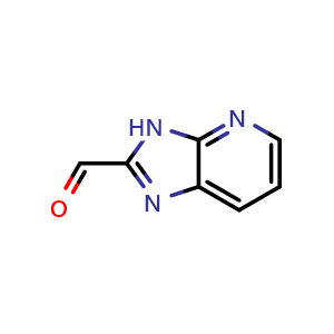 Chemical structure of 3H-imidazo[4,5-b]pyridine-2-carbaldehyde , CAS 56805-24-4, AChemBlock S75019