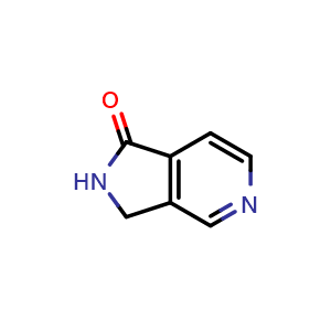 Chemical structure of 2,3-dihydropyrrolo[3,4-c]pyridin-1-one , CAS 5655-00-5, AChemBlock S75030